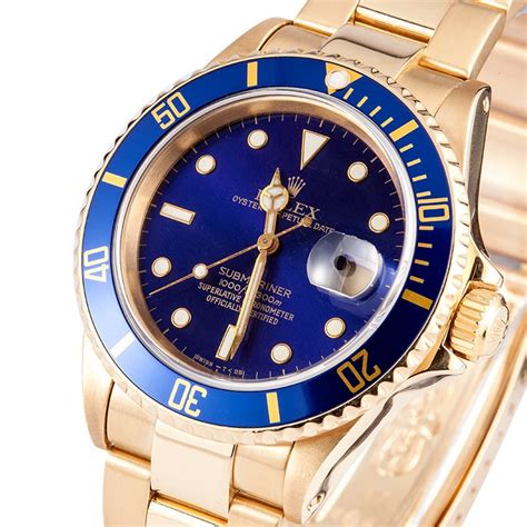 used Rolex Submariner blue dial